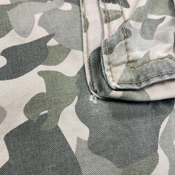 Aeropostale Cargo Shorts Mens 36 Green Camo Camouflage Multiple Pockets Cotton - Picture 9 of 13